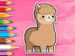Jwèt Coloring Book: Cute Alpaca