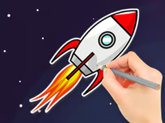 Jwèt Coloring Book: Flying Rocket