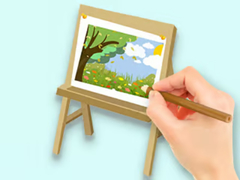 Jwèt Coloring Book: Paysage Drawing Board