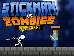Jwèt Stickman vs Zombies Minecraft