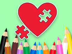 Jwèt Coloring Book: BTS Heart Jigsaw