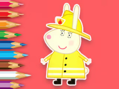 Jwèt Coloring Book: Rabbit Firefighter