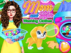 Jwèt Mom And Taylor Washing Clothes