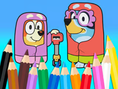 Jwèt Coloring Book: Bluey Flossing Grannies