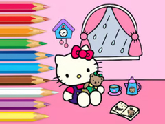Jwèt Coloring Book: Hello Kitty Rainy Day