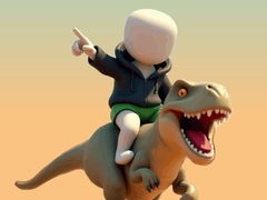 Jwèt Stickman. Dinosaur Arena