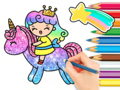 Jwèt Coloring Book: Unicorn Princess