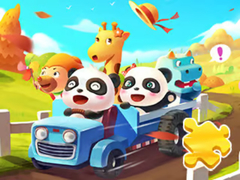 Jwèt Jigsaw Puzzle: Baby Panda Autumn