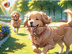 Jwèt Jigsaw Puzzle: Puppy Fun