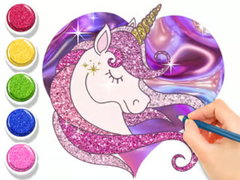 Jwèt Coloring Book: Glowing Unicorn