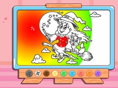 Jwèt Coloring Book: Halloween Little Witch