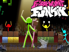 Jwèt FNF Rush E : Animation vs. Minecraft