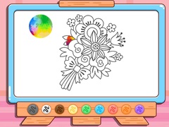 Jwèt Coloring Book: Flower Bouquet
