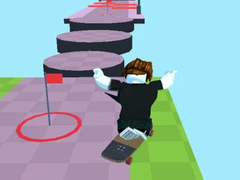 Jwèt Obby: Skateboard Race