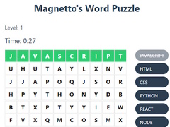 Jwèt Magnetto's Word Puzzle