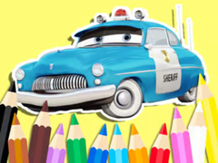 Jwèt Coloring Book: Cars Sheriff