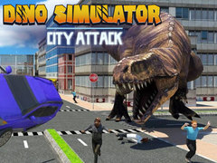 Jwèt Dino Simulator City Attack