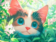 Jwèt Jigsaw Puzzle: Innocent Cat