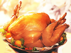 Jwèt Jigsaw Puzzle: Thanksgiving Harvest Dinner