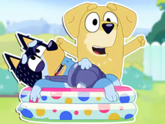 Jwèt Jigsaw Puzzle: Bluey Dad Baby
