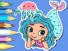 Jwèt Coloring Book: Jellyfish Mermaid