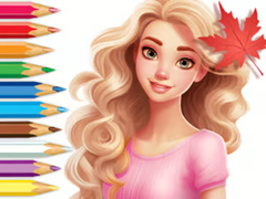 Jwèt Coloring Book: Barbie Autumn Tale