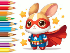 Jwèt Coloring Book: Super Rabbit