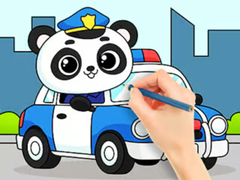 Jwèt Coloring Book: Police Panda