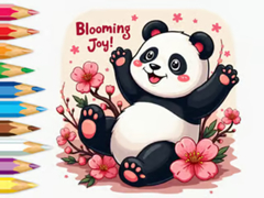 Jwèt Coloring Book: Little Panda Cherry Blossoms