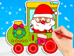 Jwèt Coloring Book: Christmas Train