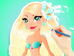 Jwèt Coloring Book: Aqua Mermaid
