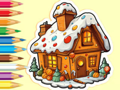 Jwèt Coloring Book: Christmas Candy House