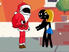 Jwèt Stickman Santa