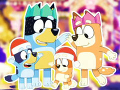 Jwèt Jigsaw Puzzle: Bluey Family Xmas Eve