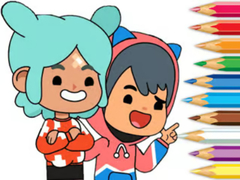 Jwèt Coloring Book: Toca Boca Friends