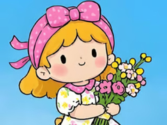 Jwèt Jigsaw Puzzle: Little Flower Girl