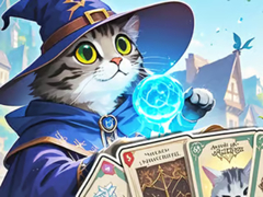 Jwèt Jigsaw Puzzle: Cat's Card Arena