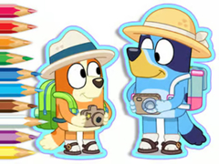 Jwèt Coloring Book: Bluey Camping
