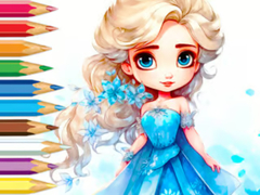 Jwèt Coloring Book: Frozen Princess