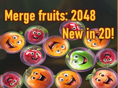 Jwèt Merge fruits: 2048 New in 2D!