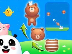 Jwèt Animal Merge: Bubble Shooter