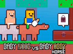 Jwèt Baby Noob vs Baby Obby Horse