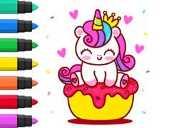 Jwèt Coloring Book: Unicorn Cupcake
