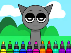 Jwèt Coloring Book: Sprunki Incredibox Gray