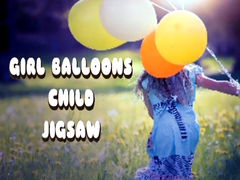 Jwèt Girl Balloons Child Jigsaw