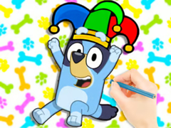 Jwèt Coloring Book: Clown Bluey