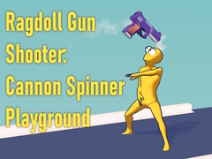 Jwèt Ragdoll Gun Shooter: Cannon Spinner Playground
