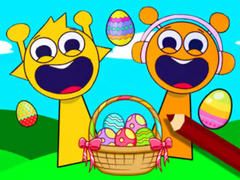 Jwèt Coloring Book: Sprunki Incredibox Easter