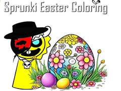 Jwèt Sprunki Easter Coloring