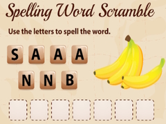 Jwèt Spelling Word Scramble